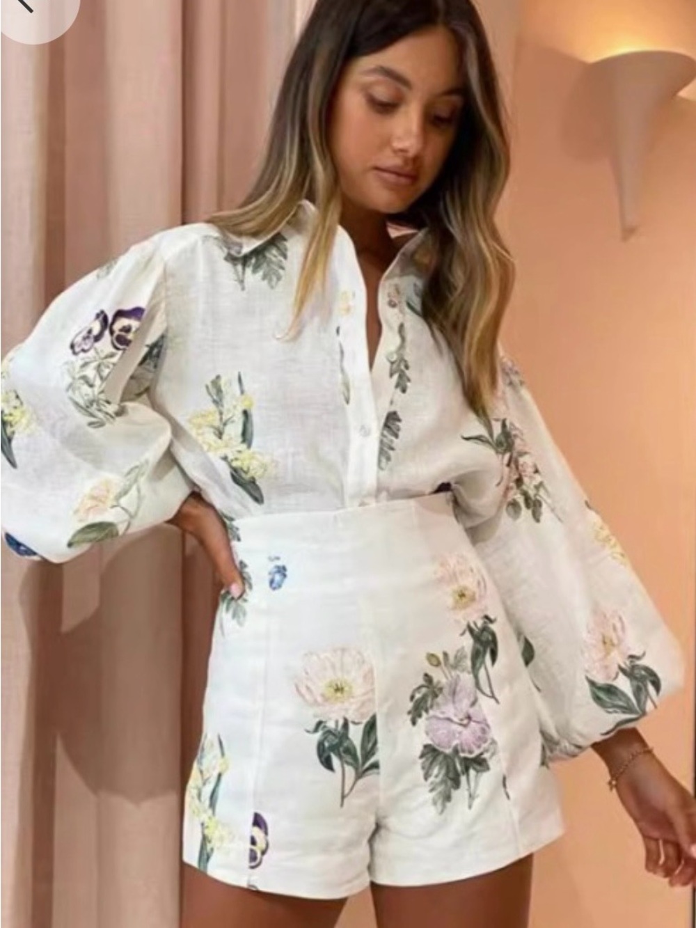 Boutique Floral Linen Set New